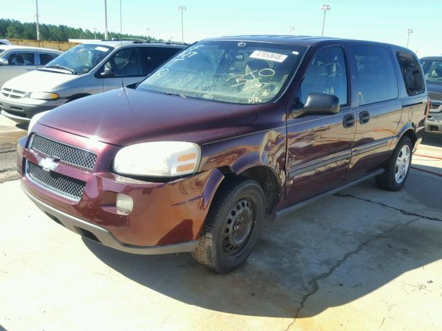 1GNDV23W48D176298 - 2008 CHEVROLET UPLANDER L MAROON photo 2