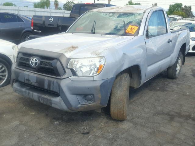 5TFNX4CN0CX013925 - 2012 TOYOTA TACOMA SILVER photo 2