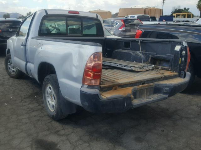 5TFNX4CN0CX013925 - 2012 TOYOTA TACOMA SILVER photo 3