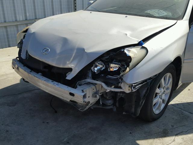 JTHBA30G145020740 - 2004 LEXUS ES 330 GRAY photo 9