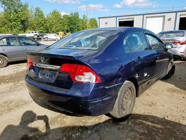 2HGFA16629H508005 - 2009 HONDA CIVIC LX-S Mavi foto 4