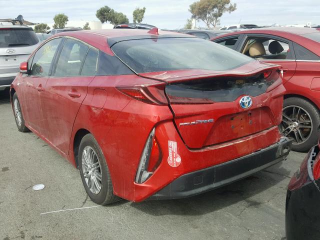 JTDKARFP0H3040250 - 2017 TOYOTA PRIUS PRIM 红色 照片 3