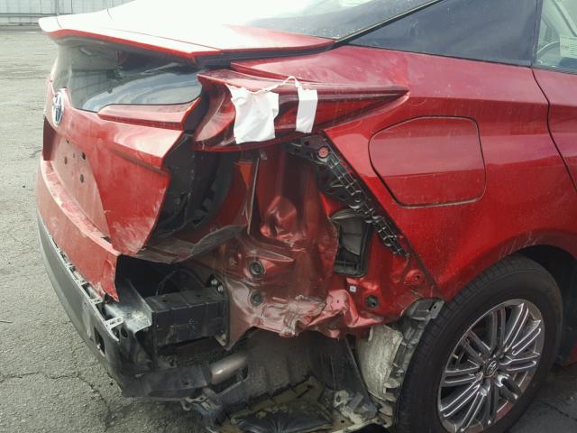 JTDKARFP0H3040250 - 2017 TOYOTA PRIUS PRIM 红色 照片 9