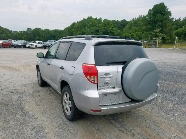 JTMBD33V586076747 - 2008 TOYOTA RAV4 SILVER photo 3