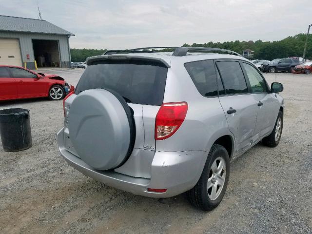 JTMBD33V586076747 - 2008 TOYOTA RAV4 SILVER photo 4