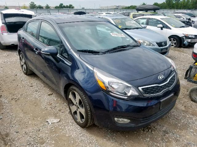 KNADN4A33D6243191 - 2013 KIA RIO EX BLUE photo 1