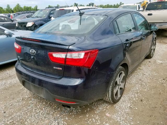 KNADN4A33D6243191 - 2013 KIA RIO EX BLUE photo 4