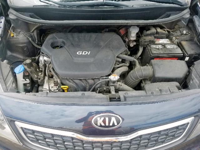 KNADN4A33D6243191 - 2013 KIA RIO EX BLUE photo 7