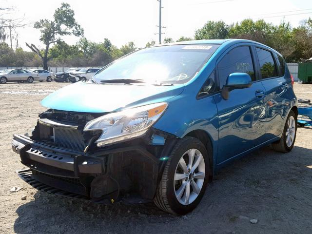 3N1CE2CP0EL370350 - 2014 NISSAN VERSA NOTE BLUE photo 2