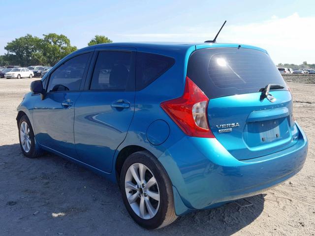 3N1CE2CP0EL370350 - 2014 NISSAN VERSA NOTE BLUE photo 3