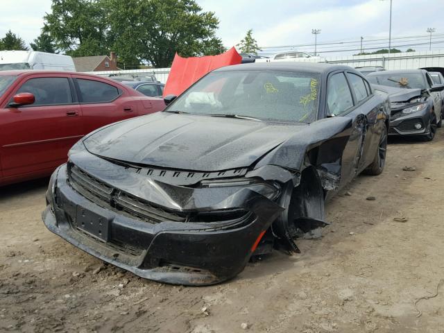 2C3CDXBG5JH306827 - 2018 DODGE CHARGER SX BLACK photo 2