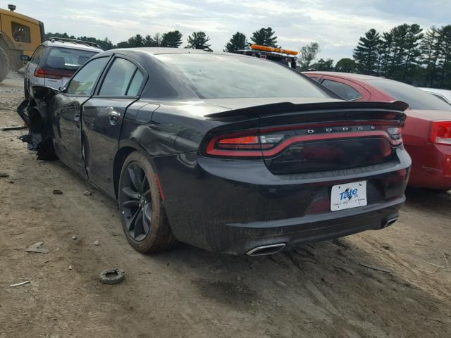 2C3CDXBG5JH306827 - 2018 DODGE CHARGER SX BLACK photo 3