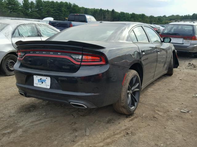 2C3CDXBG5JH306827 - 2018 DODGE CHARGER SX BLACK photo 4