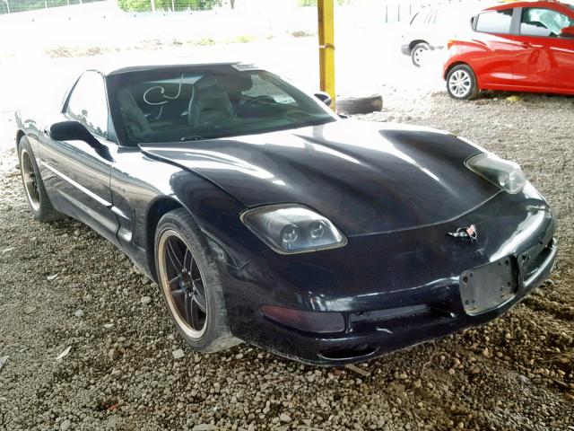 1G1YY22G815107568 - 2001 CHEVROLET CORVETTE BLACK photo 1