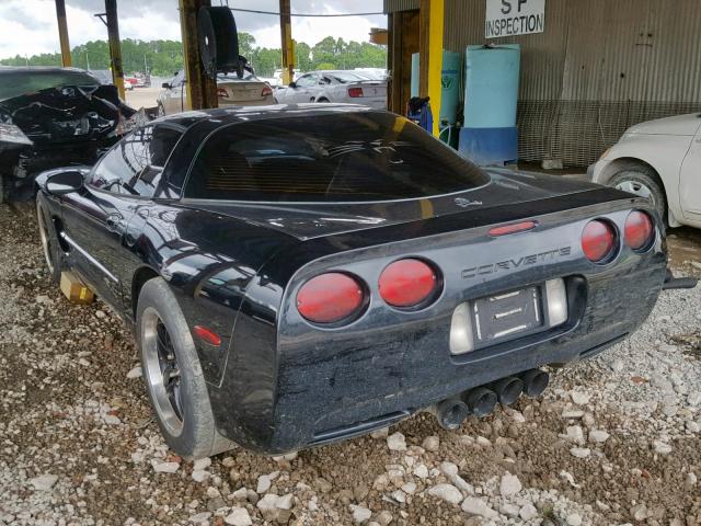 1G1YY22G815107568 - 2001 CHEVROLET CORVETTE BLACK photo 3