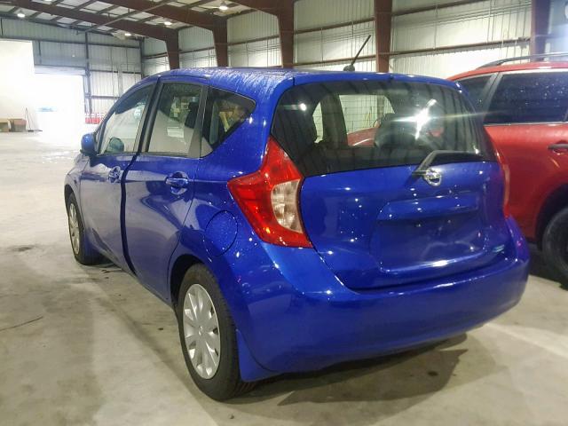 3N1CE2CP1EL395502 - 2014 NISSAN VERSA NOTE BLUE photo 3