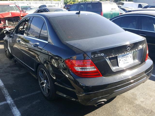 WDDGF4HB1CA722964 - 2012 MERCEDES-BENZ C 250 BLACK photo 3