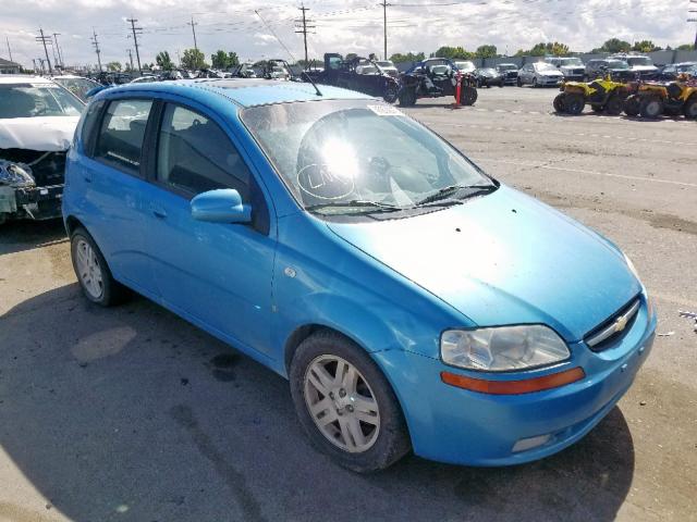 KL1TD66637B770716 - 2007 CHEVROLET AVEO BASE Көк фото 1