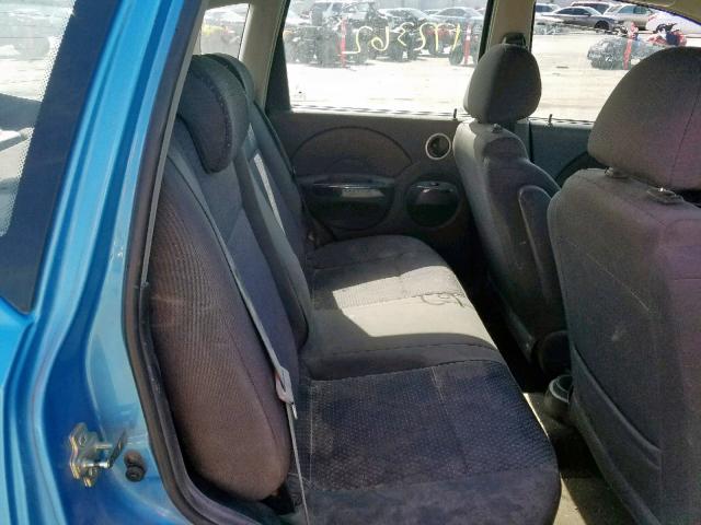 KL1TD66637B770716 - 2007 CHEVROLET AVEO BASE Көк фото 6