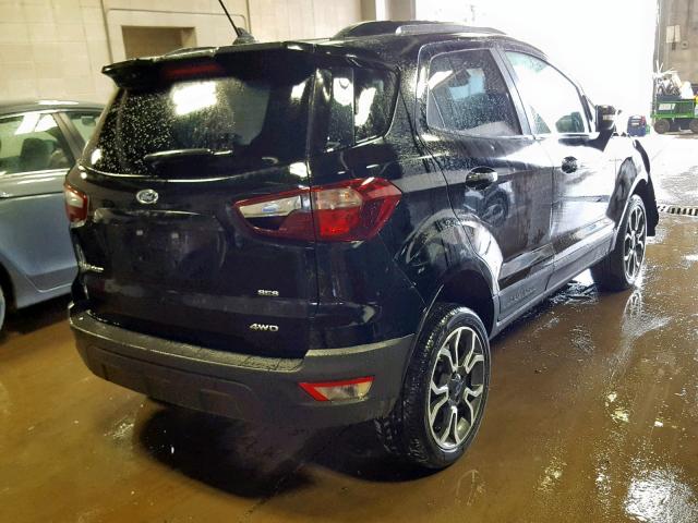 MAJ6S3JL6KC271084 - 2019 FORD ECOSPORT S BLACK photo 4