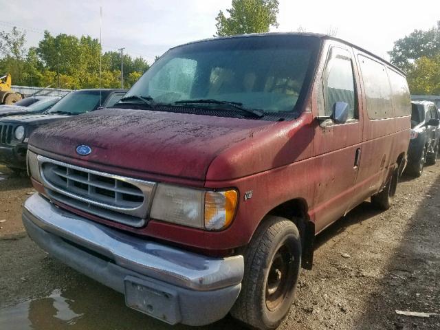 1FMEE11L6VHB30696 - 1997 FORD ECONOLINE RED photo 2