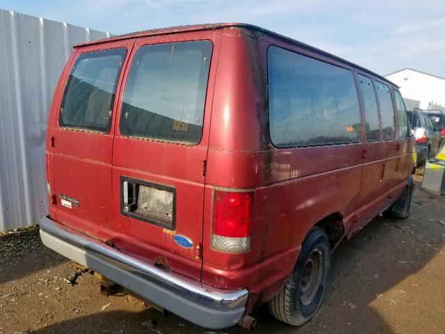 1FMEE11L6VHB30696 - 1997 FORD ECONOLINE RED photo 4