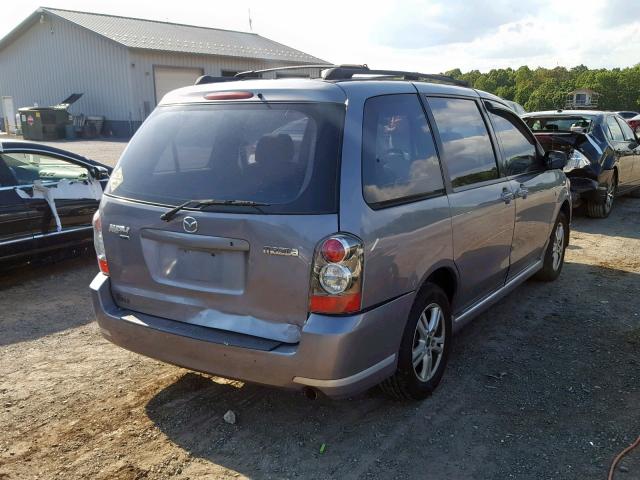 JM3LW28A550543685 - 2005 MAZDA MPV WAGON GRAY photo 4