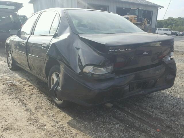 1G1NE52J42M660671 - 2002 CHEVROLET MALIBU LS BLACK photo 3