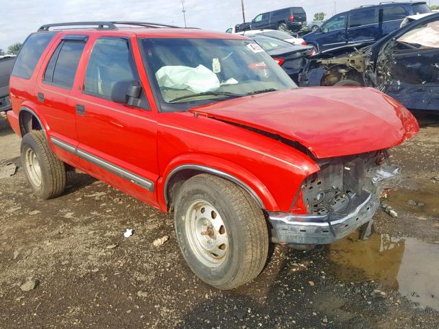 1GNDT13W3Y2106352 - 2000 CHEVROLET BLAZER RED photo 1