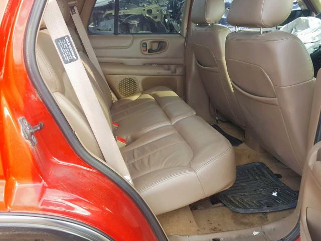 1GNDT13W3Y2106352 - 2000 CHEVROLET BLAZER RED photo 6