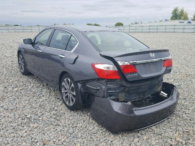 1HGCR2F51DA214689 - 2013 HONDA ACCORD SPO GRAY photo 3