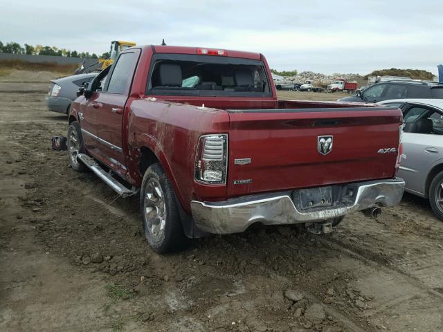 1C6RR7NTXES444594 - 2014 RAM 1500 LARAM RED photo 3