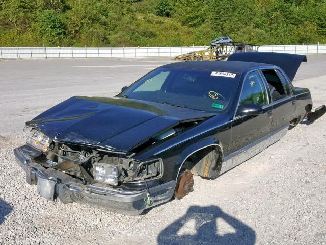 1G6DW52P0TR700806 - 1996 CADILLAC FLEETWOOD BLACK photo 2