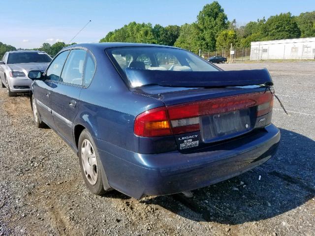 4S3BE635X27212323 - 2002 SUBARU LEGACY L BLUE photo 3