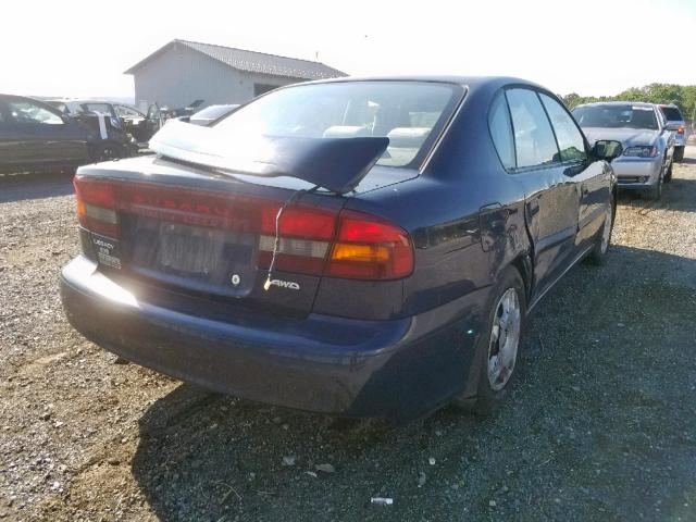 4S3BE635X27212323 - 2002 SUBARU LEGACY L BLUE photo 4