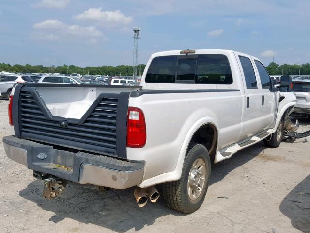 1FTWW31R88EB47592 - 2008 FORD F350 SRW S WHITE photo 4