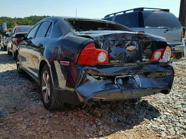 1G1ZC5EU6BF157743 - 2011 CHEVROLET MALIBU 1LT BLACK photo 3