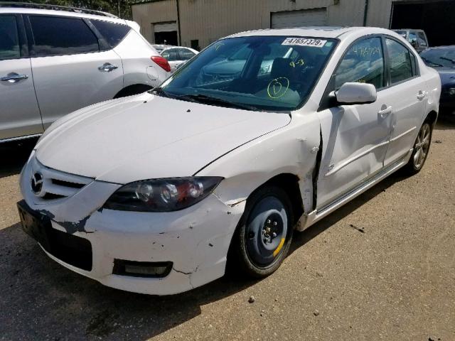 JM1BK323091200511 - 2009 MAZDA 3 S WHITE photo 2