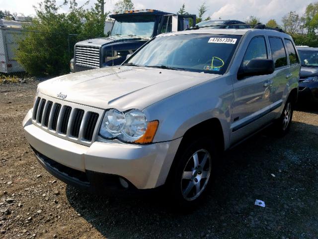 1J8GR48K28C148641 - 2008 JEEP GRAND CHER SILVER photo 2