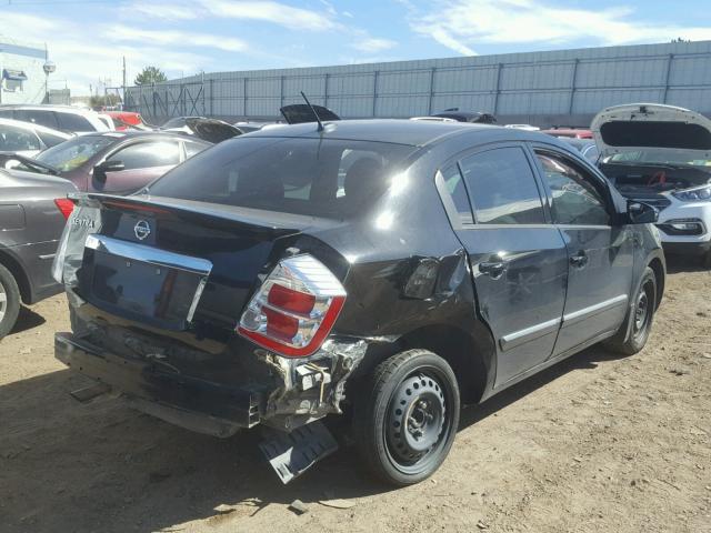 3N1AB6AP4CL734275 - 2012 NISSAN SENTRA 2.0 BLACK photo 4