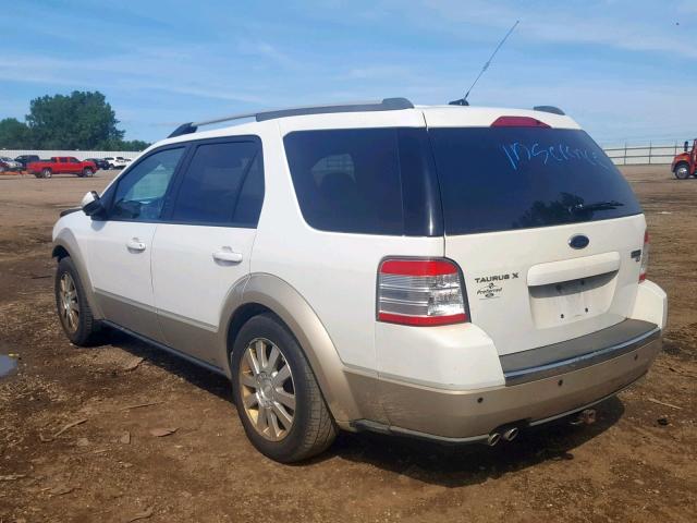 1FMDK08W08GA36404 - 2008 FORD TAURUS X E WHITE photo 3