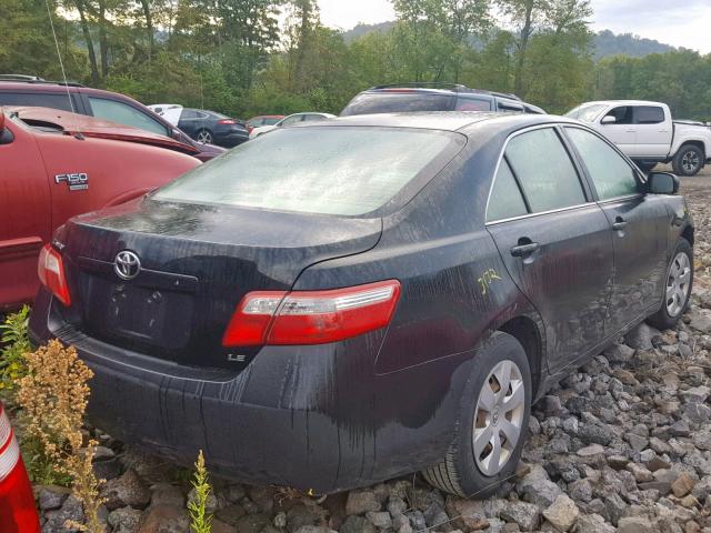 4T1BE46K27U580568 - 2007 TOYOTA CAMRY CE/L BLACK photo 4