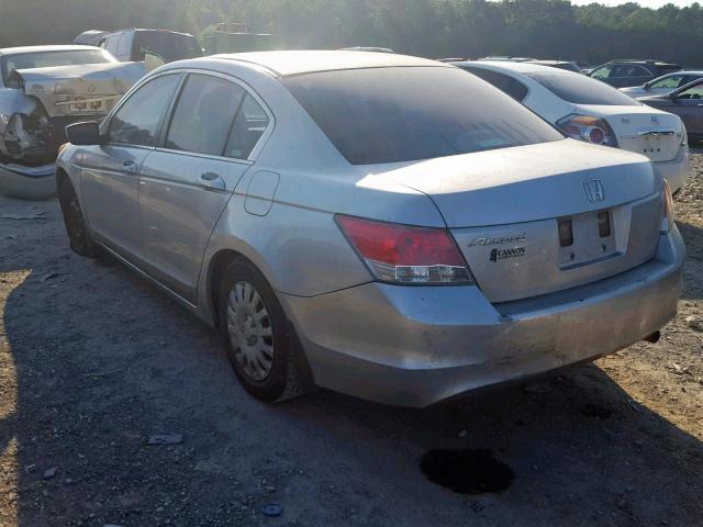 JHMCP263X9C012110 - 2009 HONDA ACCORD LX SILVER photo 3