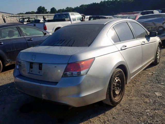 JHMCP263X9C012110 - 2009 HONDA ACCORD LX SILVER photo 4