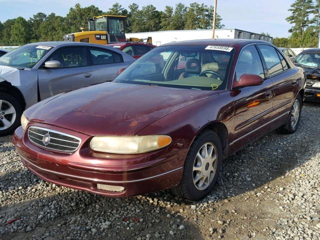 2G4WB52K6X1491524 - 1999 BUICK REGAL LS MAROON photo 2