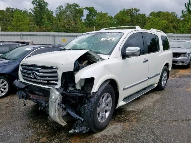 5N3AA08A86N815088 - 2006 INFINITI QX56 WHITE photo 2