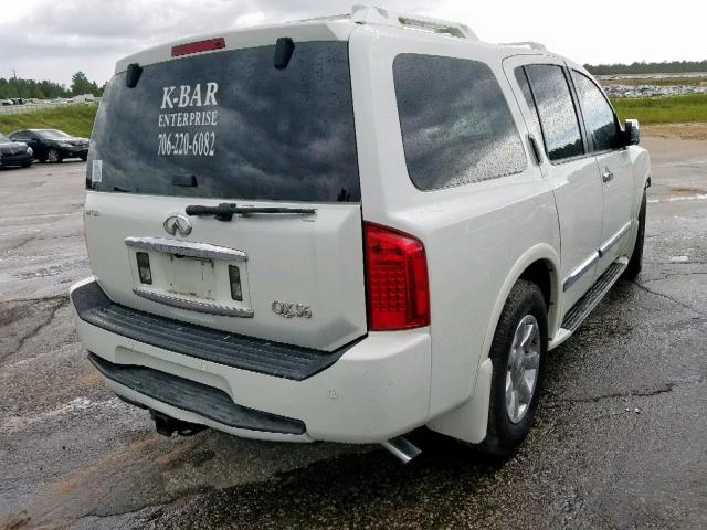 5N3AA08A86N815088 - 2006 INFINITI QX56 WHITE photo 4