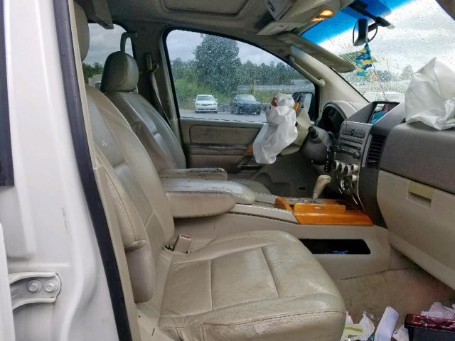 5N3AA08A86N815088 - 2006 INFINITI QX56 WHITE photo 5