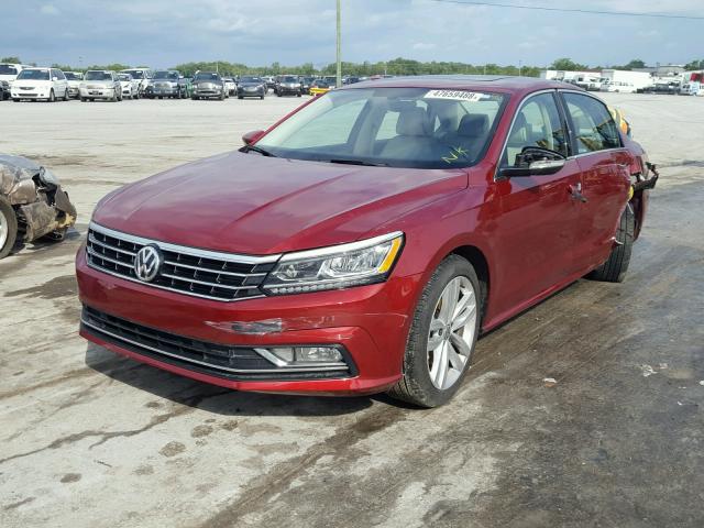 1VWBA7A34JC023334 - 2018 VOLKSWAGEN PASSAT SE RED photo 2