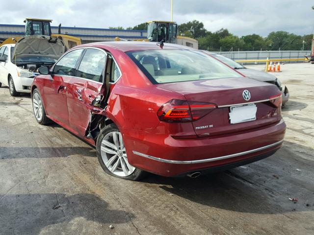 1VWBA7A34JC023334 - 2018 VOLKSWAGEN PASSAT SE RED photo 3